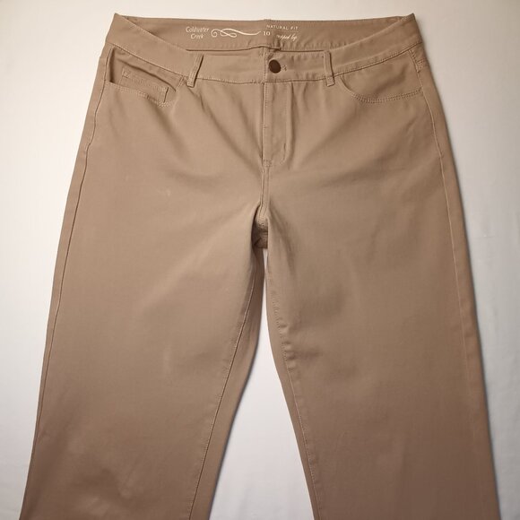 Coldwater Creek Cropped Leg Jeans Size 10 Natural Fit Mid Rise Straight Leg - Picture 2 of 9